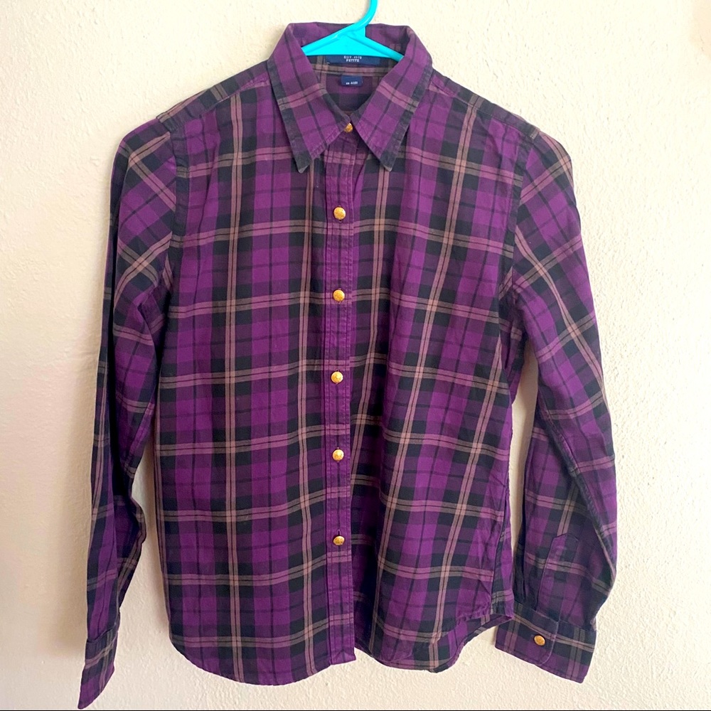 Plaid Long Sleeve Button Down